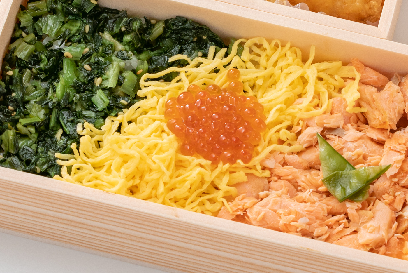 2段御膳・銀鮭・いくらおやこ飯
