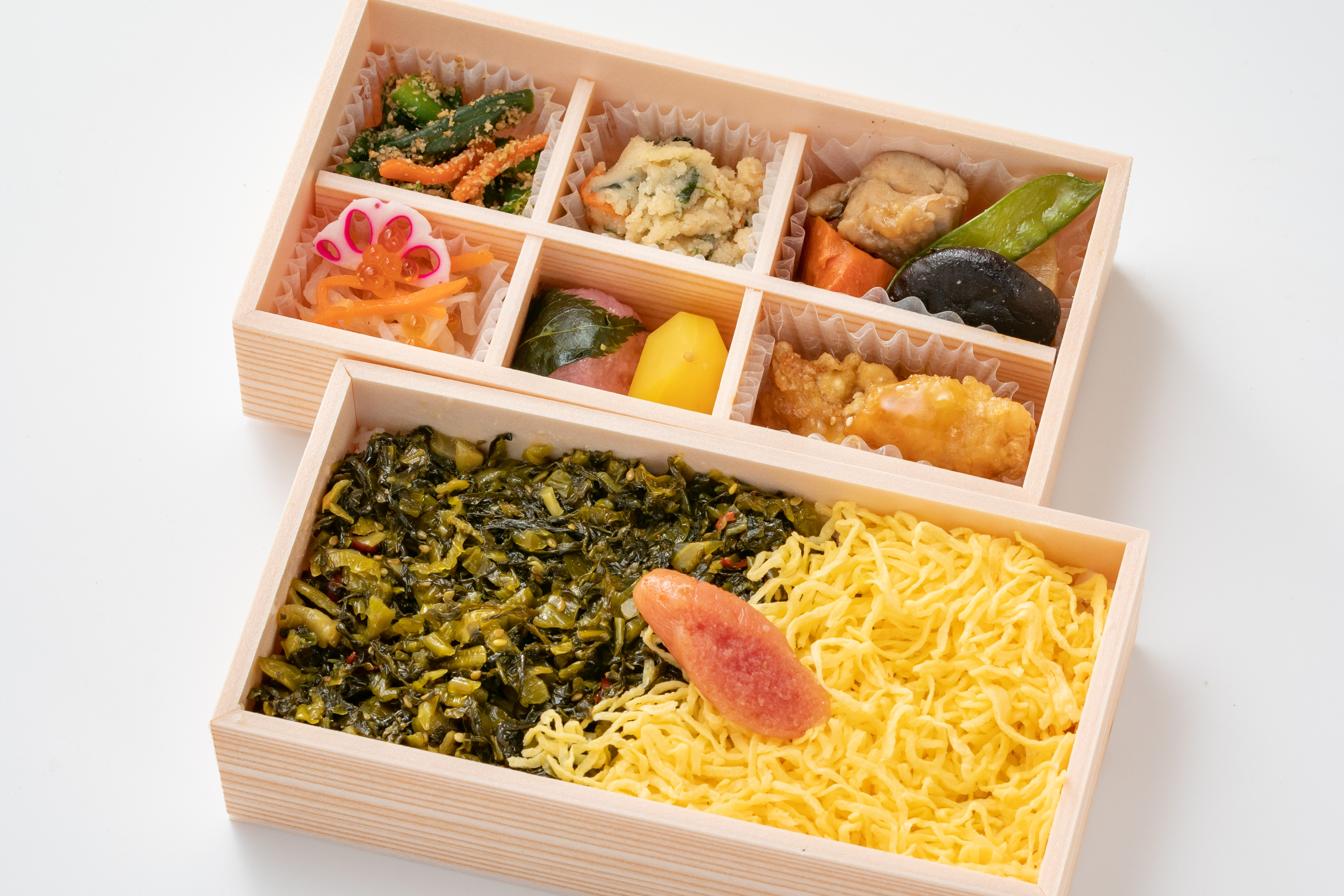 2段御膳・明太・高菜飯